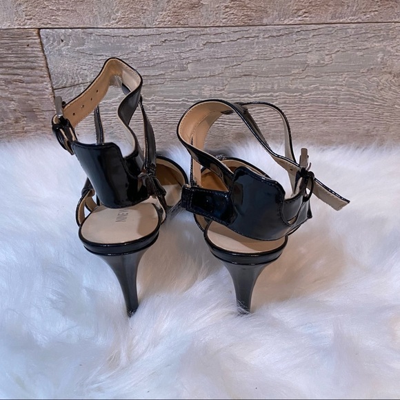 Nine‎ West women’s black pointed toe strappy stiletto heels  in size 7.5 - Picture 3 of 9